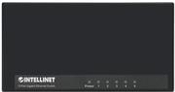 Intellinet 5-Port Gigabit Ethernet Switch - Desktop Size, Plastic, IEEE 802.3az (Energy Efficient Ethernet), Black, Retail Box, 2 year Limited Warranty