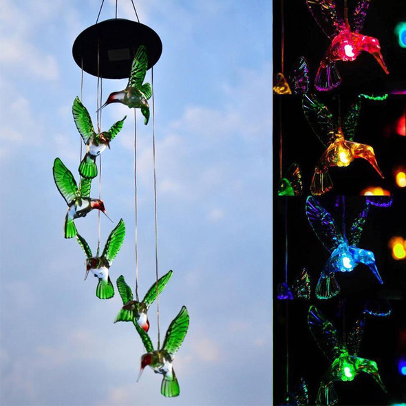 Solar-Powered LED Wind Chime Light for Garden Decor