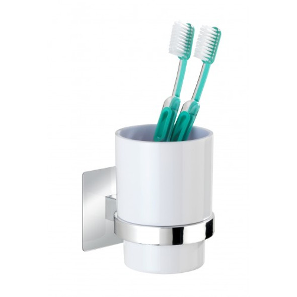 WENKO - Turbo-Loc Toothbrush Tumbler Quadro Range - No Drilling Required