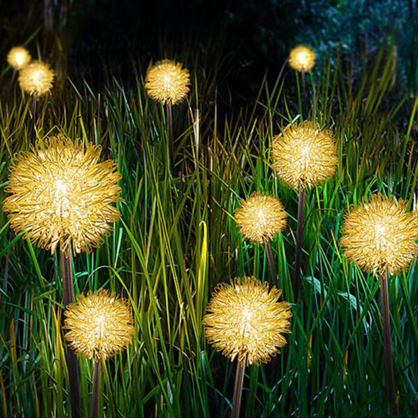 2 Piece Solar Powered Dandelion Light