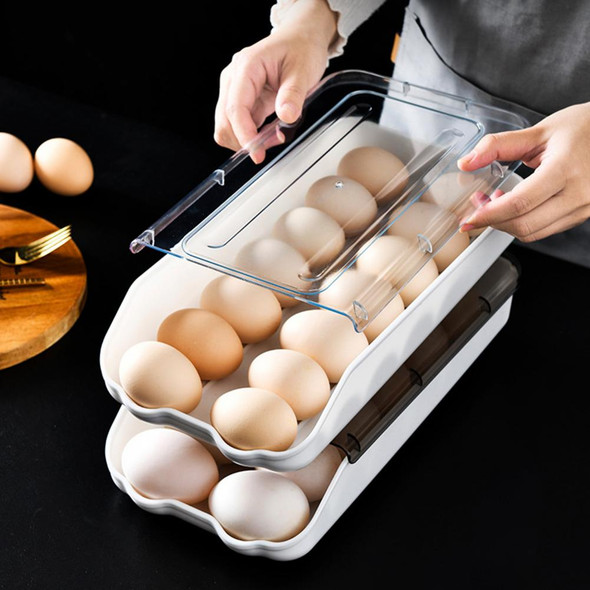 Transparent Egg Storage Container with Secure Lid - 1 Piece