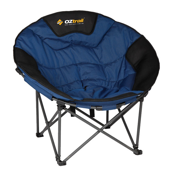 Oztrail Moon Chair Jumbo - Blue/Black