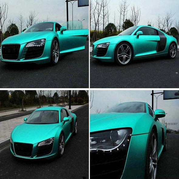 5m * 0.5m Ice Blue Metallic Matte Icy Ice Car Decal Wrap Auto Wrapping Vehicle Sticker Motorcycle Sheet Tint Vinyl Air Bubble Free(Lake Blue)