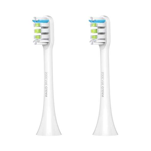 2 PCS Original Xiaomi Youpin General Cleaning Replacement Brush Heads for Xiaomi Soocare Sonic Electric Toothbrush (HC7711W)(White)