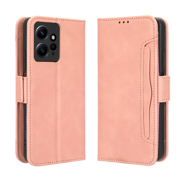 For Xiaomi Redmi Note 12 4G Global Skin Feel Calf Texture Card Slots Leather Phone Case(Pink)