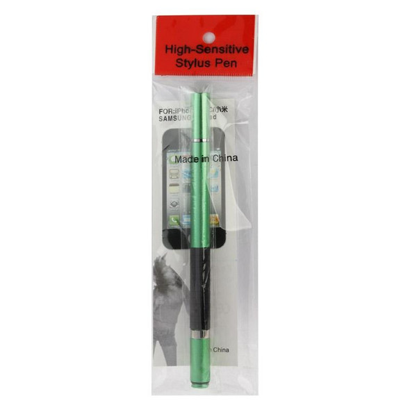 2 in 1 Stylus Touch Pen + Ball Pen for iPhone 6 & 6 Plus / 5 & 5S & 5C, iPad Air 2 / iPad mini 1 / 2 / 3 / New iPad (iPad 3) / iPad and All Capacitive Touch Screen(Green)