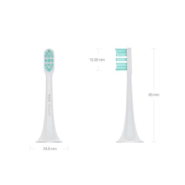 3 PCS Original Xiaomi Mijia Regular Replacement Brush Heads for Xiaomi Ultrasonic Electric Toothbrush (HC6109)