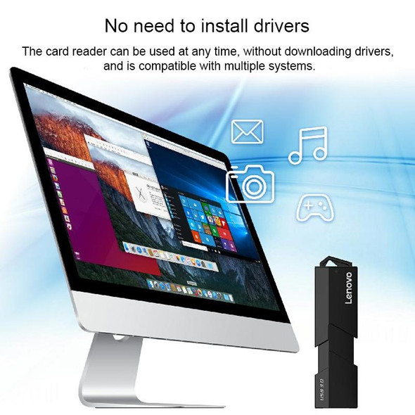 Lenovo D204 USB3.0 Two in One Card Reader