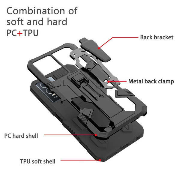 For Xiaomi Redmi Note 12 4G Global Armor Warrior Shockproof PC + TPU Phone Case(Black)