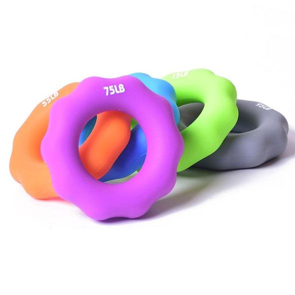 2 PCS Silicone Finger Marks Grip Device Finger Exercise Grip Ring, Specification: 15LB (Green)