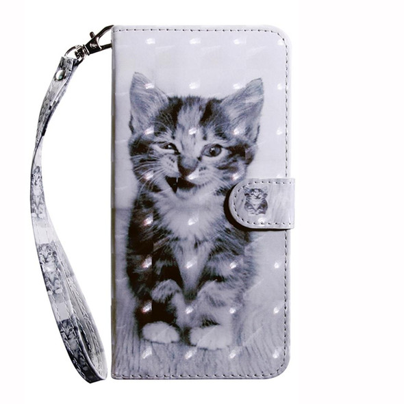 For Xiaomi Redmi Note  12 Pro+ 5G Global 3D Painted Pattern Leather Phone Case(Smile Cat)