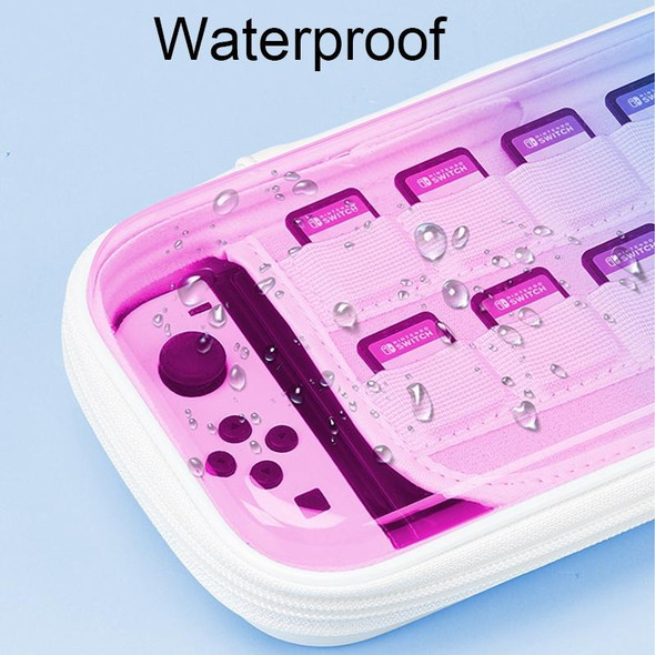 018 for Nintendo Switch/Oled Game Console Waterproof and Anti-fall Storage Bag, Color: Purple Pink