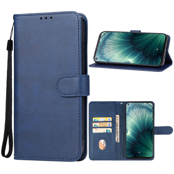 For HTC U23 Pro Leatherette Phone Case(Blue)