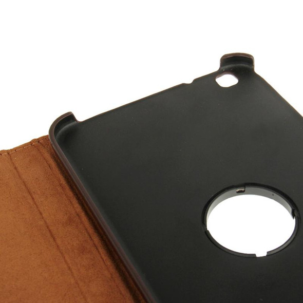 360 Degree Rotation Litchi Texture Leatherette Case with Holder for Galaxy Tab 3 (8.0) / T3110 / T3100 / T315(Brown)