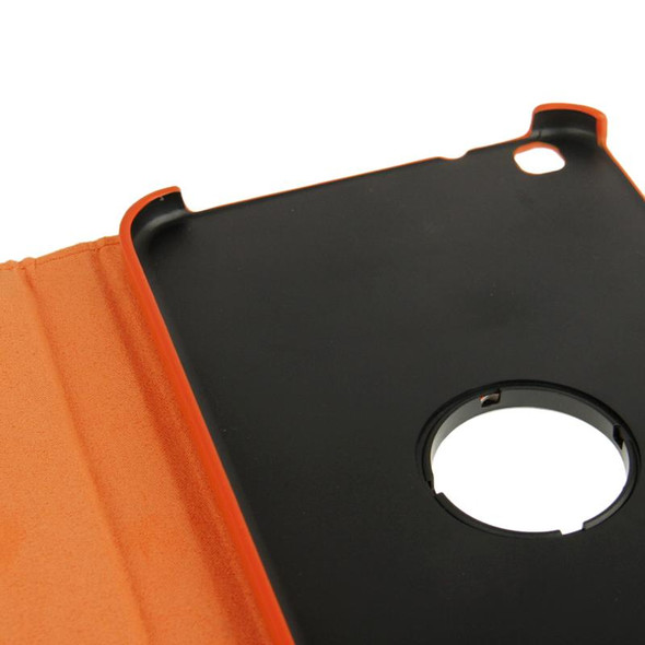 360 Degree Rotation Litchi Texture Leatherette Case with Holder for Galaxy Tab 3 (8.0) / T3110 / T3100 / T315(Orange)