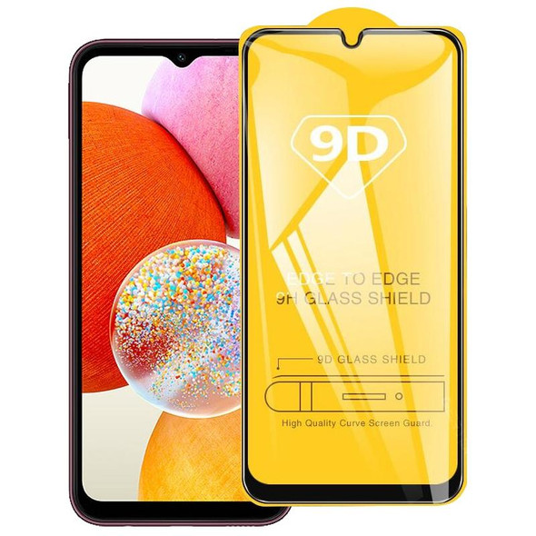 For Samsung Galaxy A14 4G 9D Full Glue Full Screen Tempered Glass Film