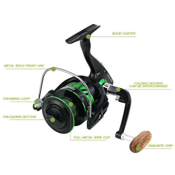 YUMOSHI GL Series Fishing Lines Spinning Reel, Specification: GL5000 Black