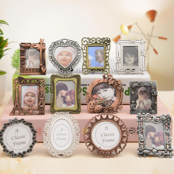 2 PCS Creative Metal Vintage Photo Frame(Gray Square)