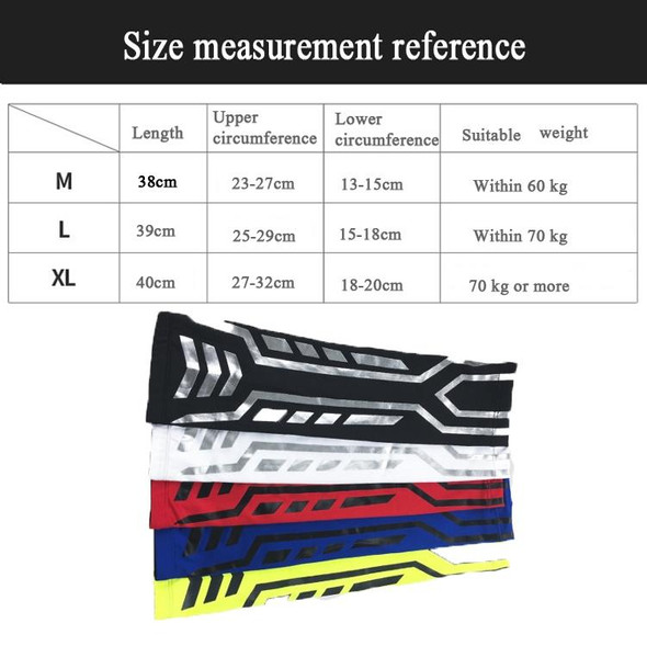 A Pair Sports Wrist Guard Arm Sleeve Outdoor Basketball Badminton Fitness Running Sports Protective Gear, Specification:  L  (White)