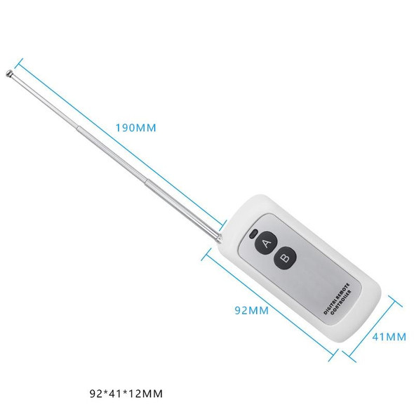 1000-2E Two-button Water Pump Motor Smart Socket Access Control Lamp Learning Wireless Remote Control, Frequency:315M 1527(White)