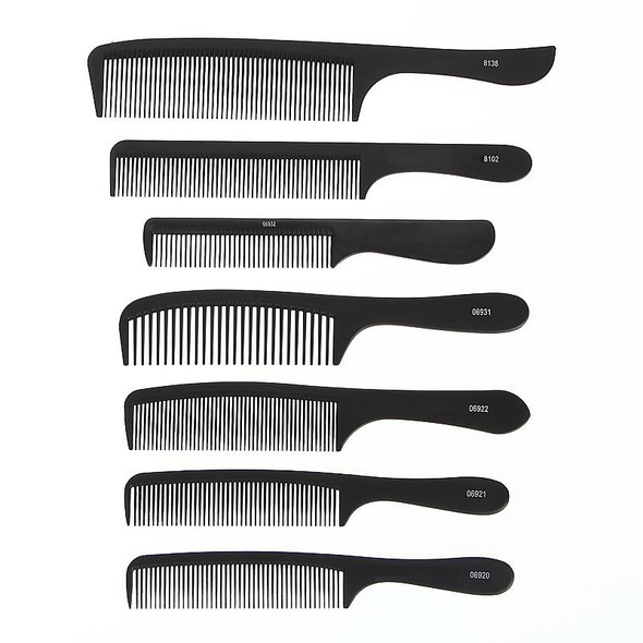 12 PCS Men Haircutting Comb Hair Salon Flat Haircutting Comb(06931)