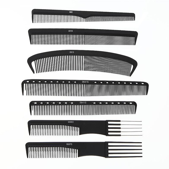 12 PCS Men Haircutting Comb Hair Salon Flat Haircutting Comb(06969)
