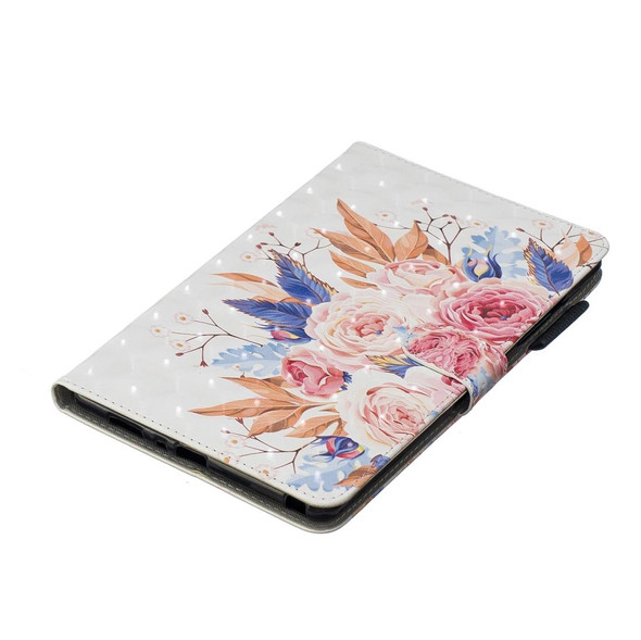 3D Horizontal Flip Leatherette Case with Holder & Card Slots For  Galaxy Tab A 8 (2019)(Sun Flower)