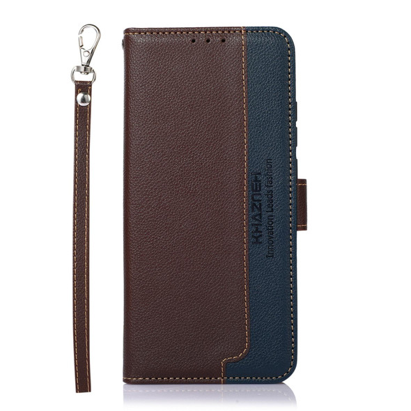 For Nokia C02 KHAZNEH Litchi Texture Leatherette RFID Phone Case(Brown)