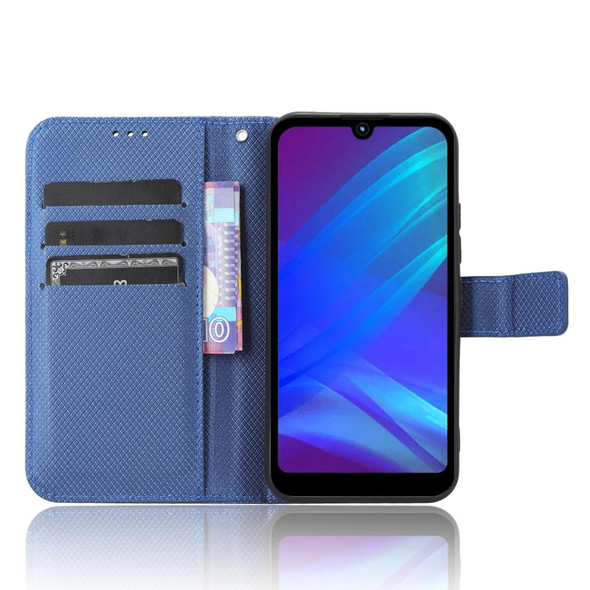 For Itel A26 Diamond Texture Leatherette Phone Case(Blue)