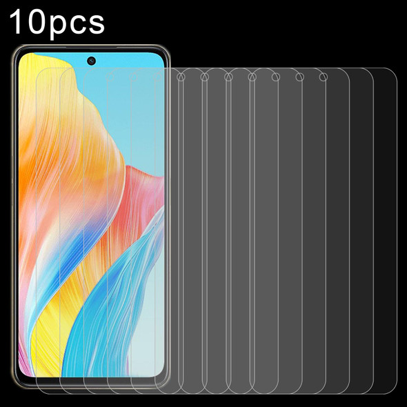 For OPPO F23 10pcs 0.26mm 9H 2.5D Tempered Glass Film