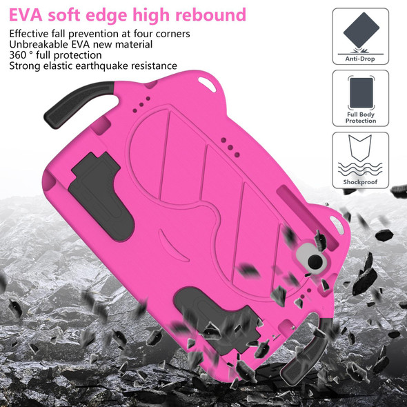For Nokia T20 10.36 2021 Ice Baby EVA Shockproof Hard PC Tablet Case(Rose Red+Black)