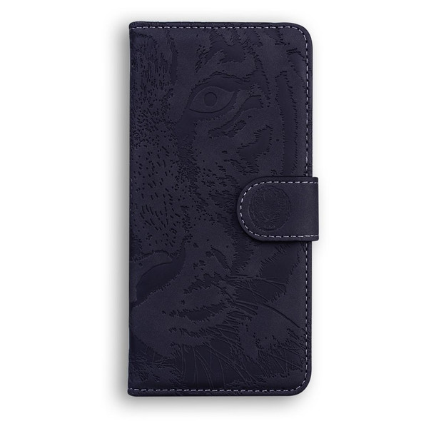 For Tecno Spark 10 / Spark 10C Tiger Embossing Pattern Flip Leatherette Phone Case(Black)