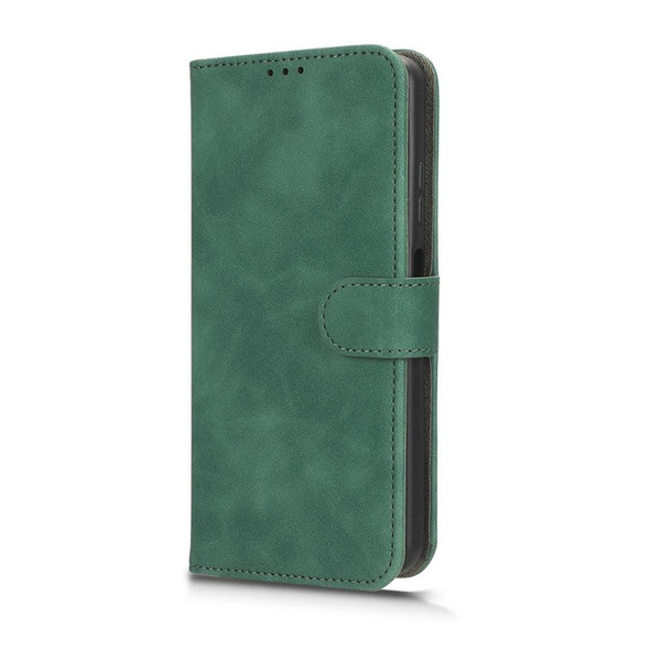 For ZTE Axon 40 Lite Skin Feel Magnetic Flip Leather Phone Case(Green)