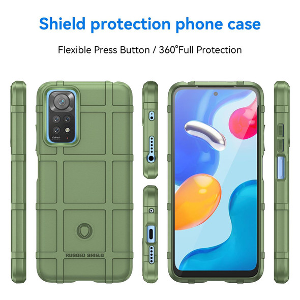 For Xiaomi Redmi Note 11 4G Global Full Coverage Shockproof TPU Phone Case(Green)