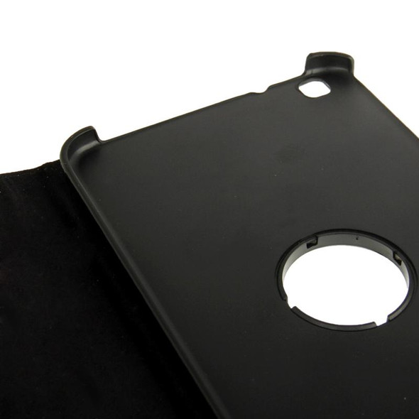 360 Degree Rotation Litchi Texture Leatherette Case with Holder for Galaxy Tab 3 (8.0) / T3110 / T3100 / T315(Black)