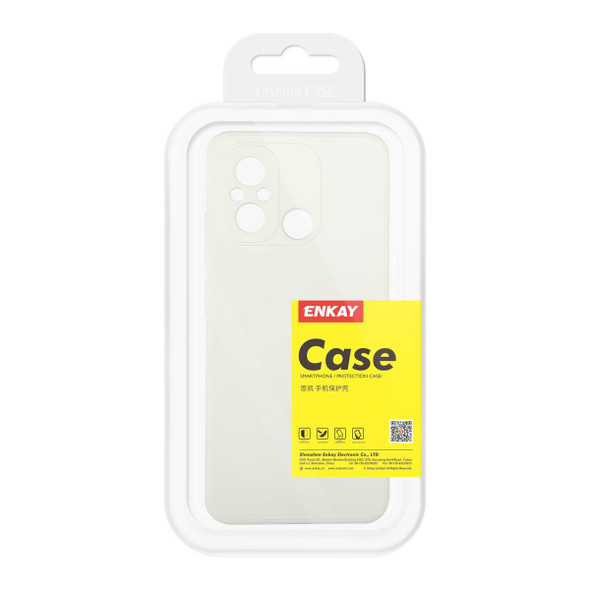 For Xiaomi Poco C55 / Redmi 12C ENKAY Hat-Prince Liquid Silicone Shockproof Soft Phone Case(Light Green)