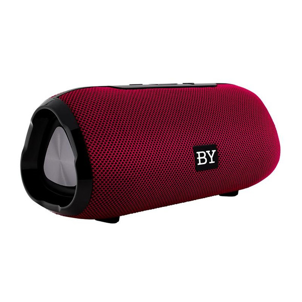 BY Portable Bluetooth Speaker Waterproof Wireless Loudspeaker 3D Stereo Music Surround Sound System Outdoor Speakers Support TF AUX(Red)