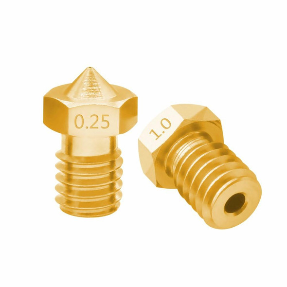 8 PCS Bugatti 3D Printer Accessories E3D-V5 V6 Nozzle M6 Thread Consumables Hot Nozzle, Size:3/0.2mm