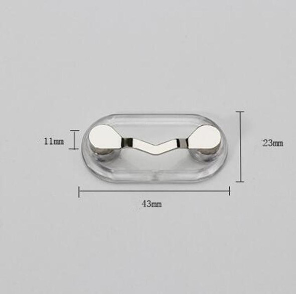5 PCS Magnetic Glasses Holder Magnetic Brooch Number Plate Headset Glasses Clip(Black)