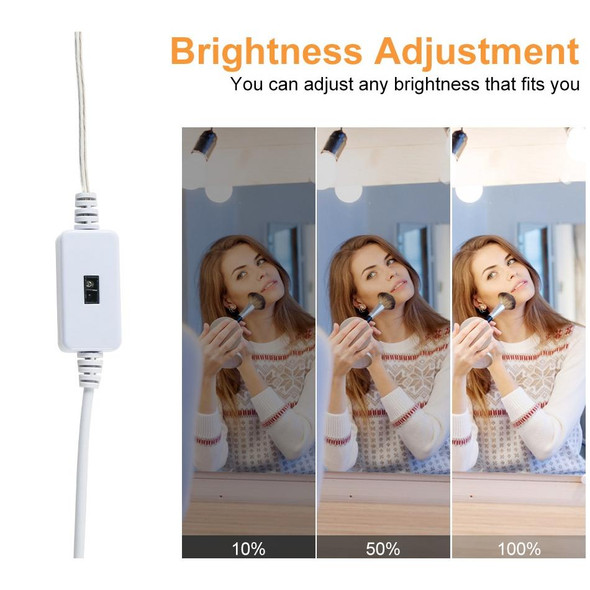 6 in 1 LED Mirror Front Lamp USB Infrared Sensor Makeup Mirror Fill Light