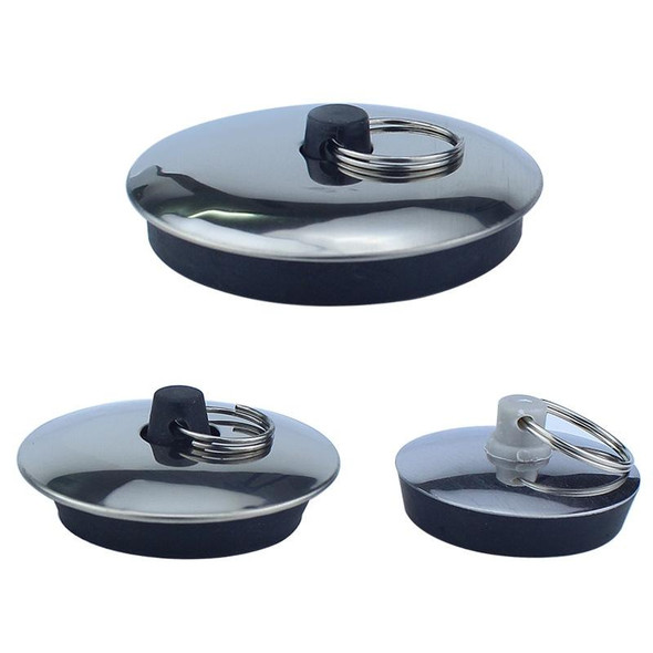 3 PCS Sink Rubber Plug Wash Basin Bathtub Plug Mop Pool Laundry Pool Blocking Plug, Specification:L