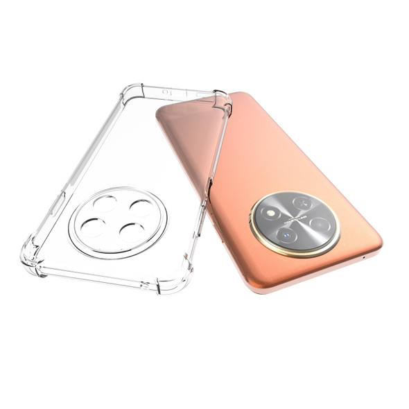 For Huawei Enjoy 60X / nova Y91 Shockproof Non-slip Thickening TPU Phone Case(Transparent)