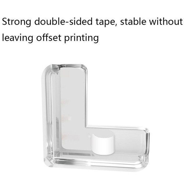 10 PCS L-type Acrylic Transparent Table Corner Crash Pad
