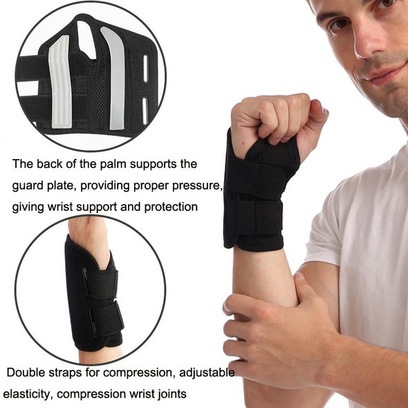 Mouse Tendon Sheath Compression Support Breathable Wrist Guard, Specification: Right Hand S / M(Black)