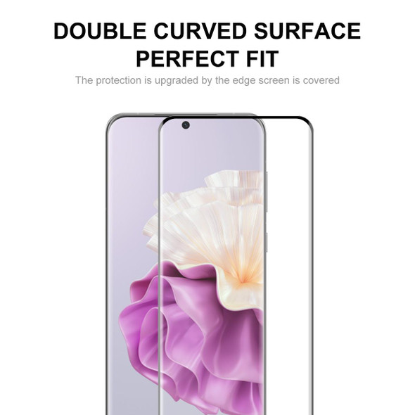 For Huawei P60 Pro / Art 2pcs ENKAY 3D Curved Full Glue Hot Bending Tempered Glass Full Film