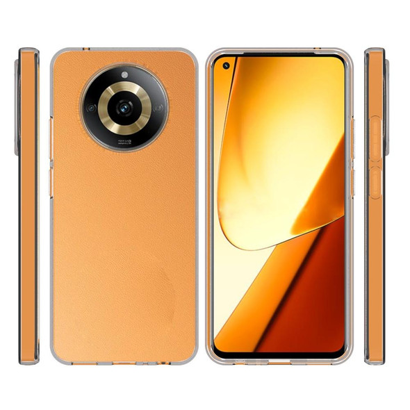 For Realme 11 5G Waterproof Texture TPU Phone Case(Transparent)