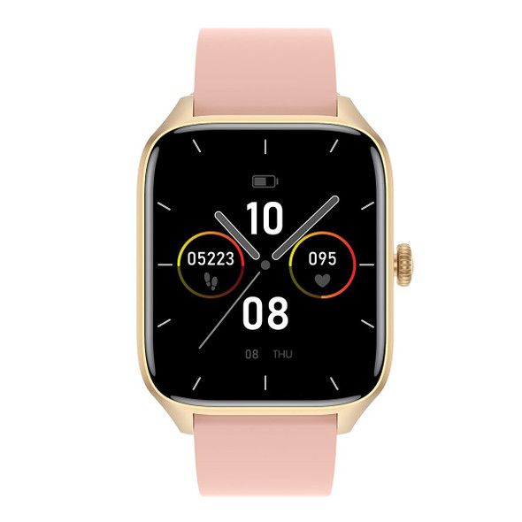 T19 Pro 1.96 inch IP67 Waterproof Silicone Band Smart Watch, Supports Dual-mode Bluetooth Call / Heart Rate Monitoring(Pink)