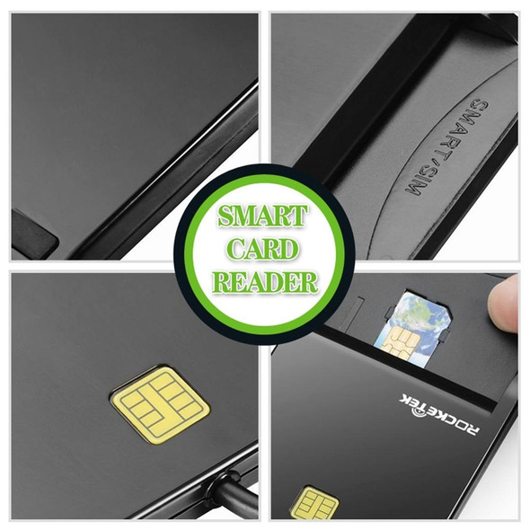 ROCKETEK SCR1-C CAC ID SIM Chip Smart Card Reader