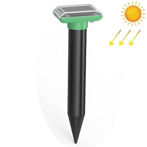 SJZ038 Outdoor Waterproof Solar Ultrasonic Rat Repeller Ultrasonic Animal Repeller, Color: Green