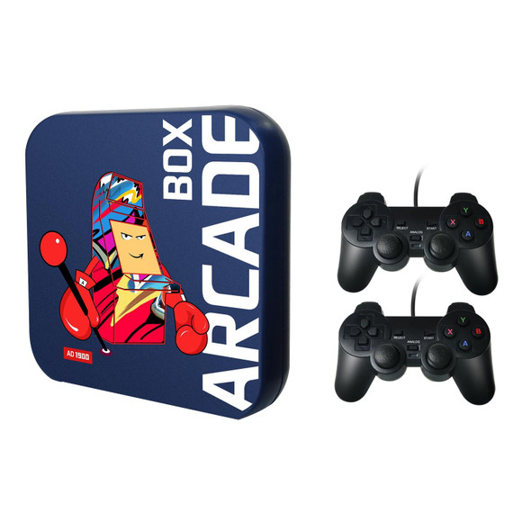 Arcade Box 64G Wired Video Game Machine Box 4K HD Display For PS1/PSP/N64/DC, UK Plug